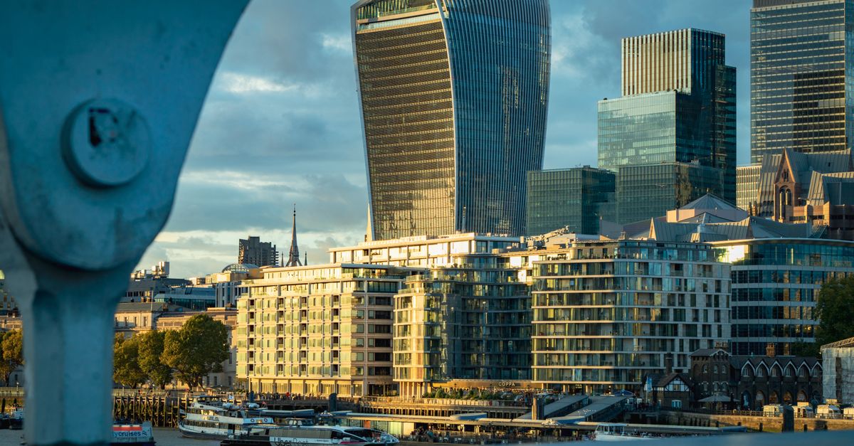 Financiële wijk in Londen